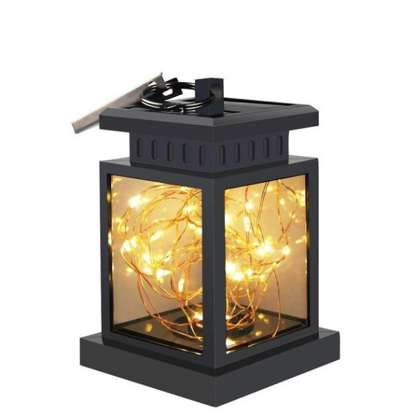 Солнечный подвесной фонарь UniSolar NF101 с тёплым LED-светом и влагозащитой для улицы