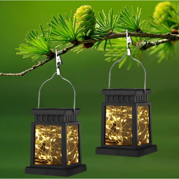 Солнечный подвесной фонарь UniSolar NF101 с тёплым LED-светом и влагозащитой для улицы