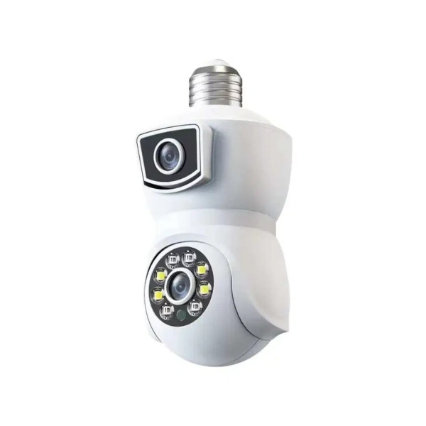 Камера видеонаблюдения PTZ-Lamp 2MP 1080P Wi-Fi в патрон E27 с ночным видением V09