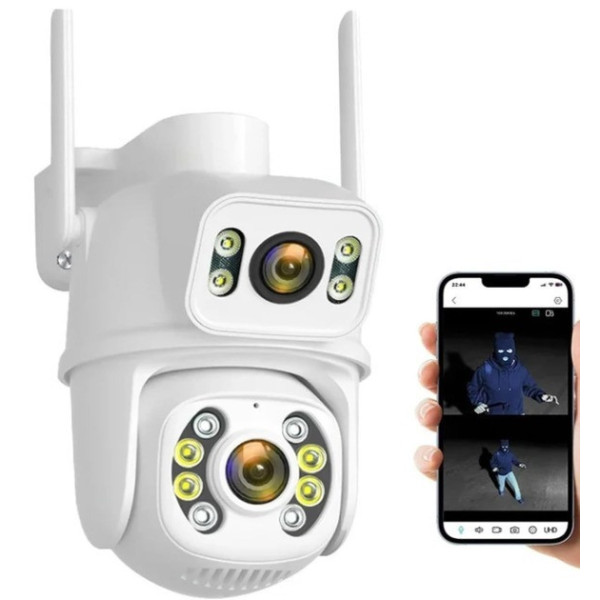 Уличная Wi-Fi IP камера видеонаблюдения PTZ 12MP SD39 4G с поворотом, датчиком движения и ночным видением