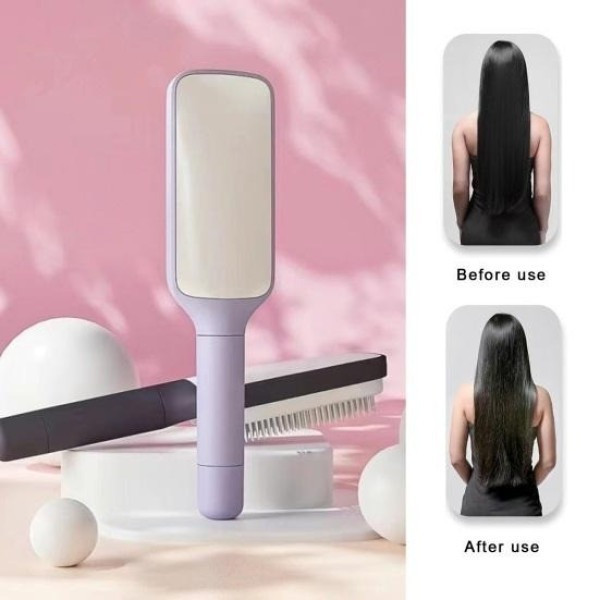 Массажная расчёска Hair Straightener AND LY-639 с функцией самоочистки для всех типов волос
