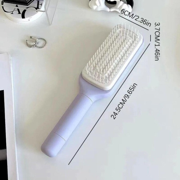 Массажная расчёска Hair Straightener AND LY-639 с функцией самоочистки для всех типов волос