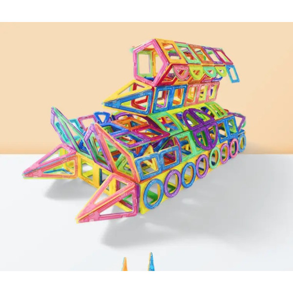 Детский магнитный конструктор 3D Magical Magnet 98 элементов для обучения и игры