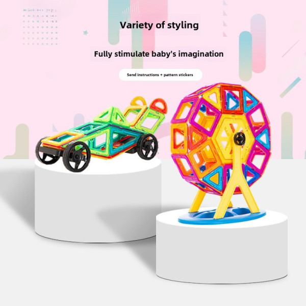 Детский магнитный конструктор 3D Magical Magnet 98 элементов для обучения и игры