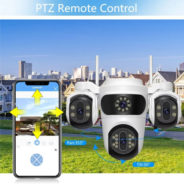 Видеокамера PTZ с Wi-Fi подключением и функцией слежения 4 × Zoom
