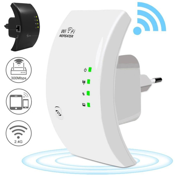 Репитер Wi-Fi 300 Мбит/с для расширения покрытия