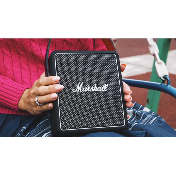 Музыкальная портативная колонка Marshall Stockwell II с мощным звуком 20 Вт и аккумулятором, черная