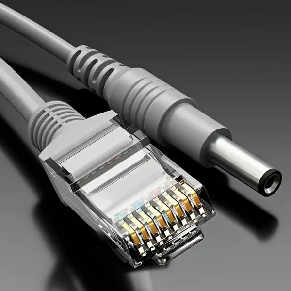 Готовый сетевой и силовой кабель RJ45 DC 20 м медный для камер