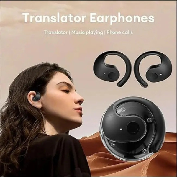 Беспроводные наушники для спорта MDR OWS T2 Bluetooth с микрофоном и футляром черные