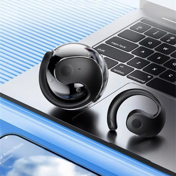 Беспроводные наушники для спорта MDR OWS T2 Bluetooth с микрофоном и футляром черные