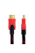 Кабель HDMI усиленный 15 м с золотыми разъемами черно-красный