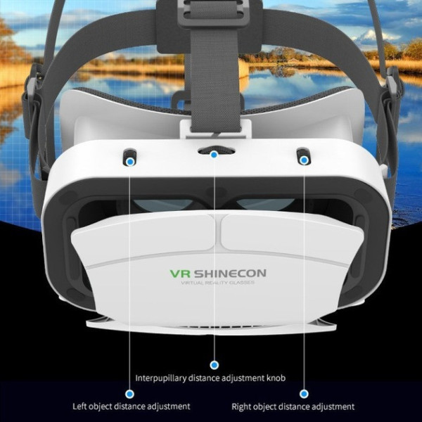 Виртуальные очки SHINECON SC-G05a для игр и фильмов 3D белые