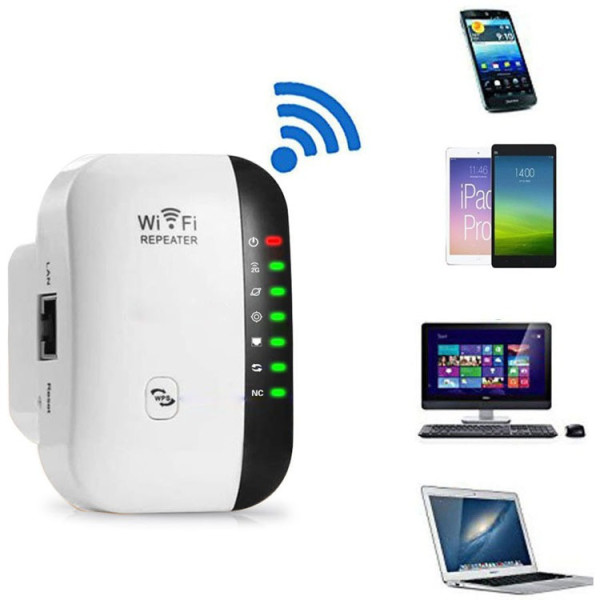 Повторитель Wi-Fi сигнала Wireless-N репитер с разъемом поворотного типа 2dBi