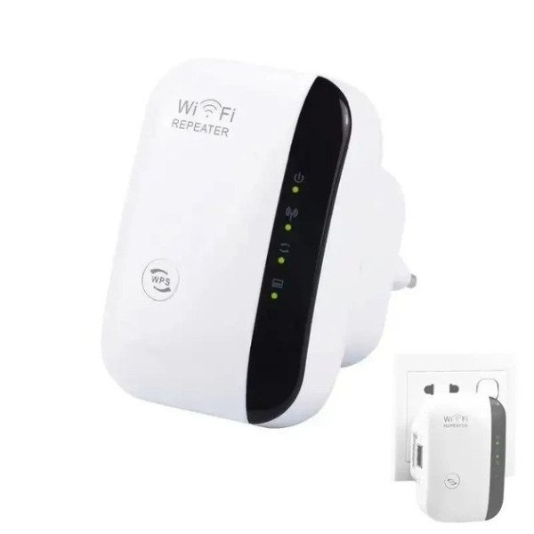 Повторитель Wi-Fi сигнала Wireless-N репитер с разъемом поворотного типа 2dBi
