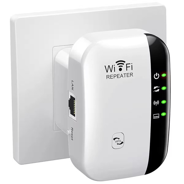 Повторитель Wi-Fi сигнала Wireless-N репитер с разъемом поворотного типа 2dBi