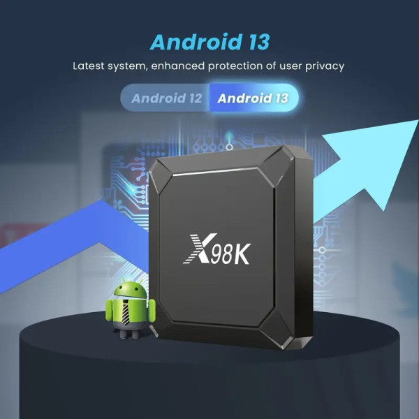 Телевизионная приставка Smart X98K 4K HDR10+ Wi-Fi Bluetooth 5.0 Android
