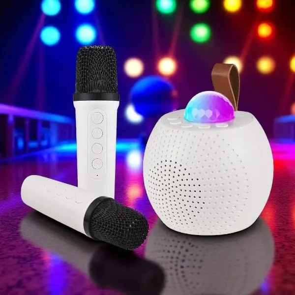Портативная колонка Z1 Bluetooth с LED диско-шаром и караоке функцией