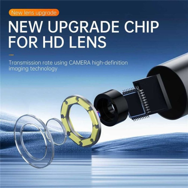 Видеоэндоскоп P380 5 м 8 мм с подсветкой LED и экраном Full HD 1080P черный