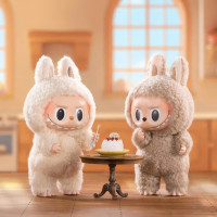 Коллекционная фигурка Labubu Macarons мягкая 17 см с лицом из винила