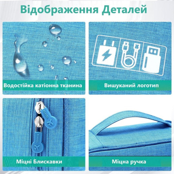 Дорожный органайзер для проводов и цифровых аксессуаров, сумка для переноски