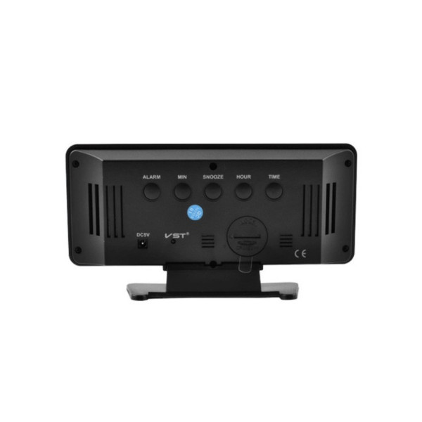 Настольные зеркальные часы VST-888H с RGB будильником и USB питанием