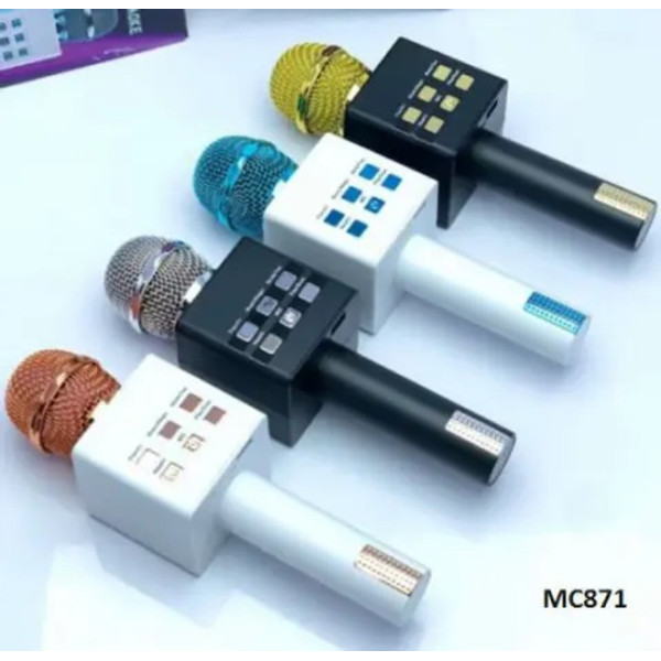 Микрофон MC-871 для караоке с динамиком и шумоподавлением Bluetooth