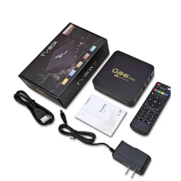 TV приставка Q96 MAX 4K Wi-Fi Android 10 память 1 ГБ RAM 8 ГБ ROM