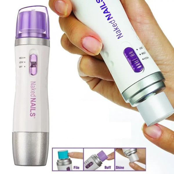 Машинка Naked Nails для ногтей с 6 насадками для маникюра
