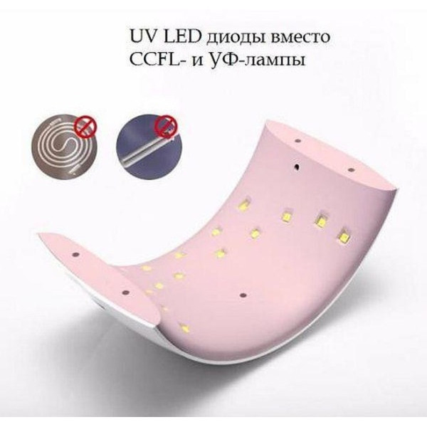 Лампа LED+CCFL Sun 1 для сушки гель лака 48Вт белая