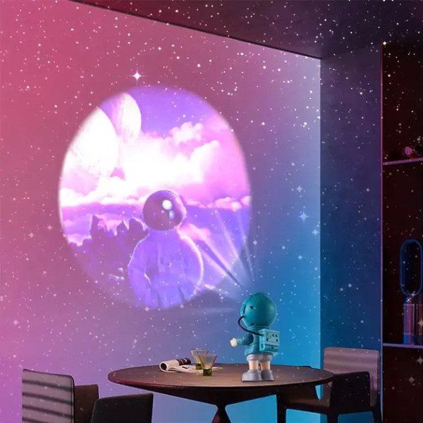 Проектор-ночник Astronaut Lamp K2301 с заменяемыми картриджами