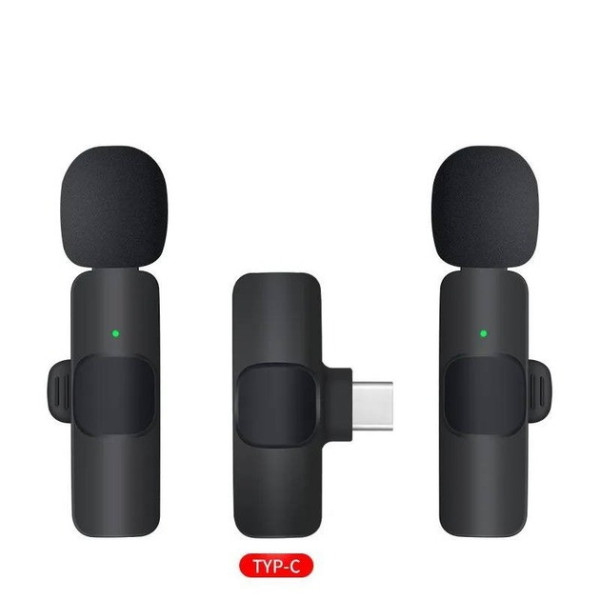 Микрофон K15 Bluetooth петличный 3в1 для записи и трансляций