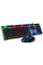 Игровая клавиатура K518 с эргономичной панелью RGB черная