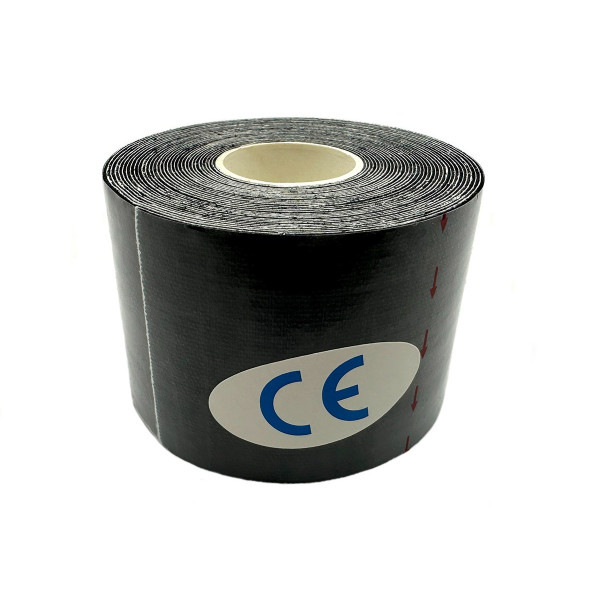 Кинезио тейп EasyFit для спорта и реабилитации черный