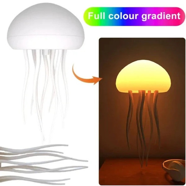 Светильник-ночник "Медуза" с RGB с подвижными щупальцами LED-подсветка