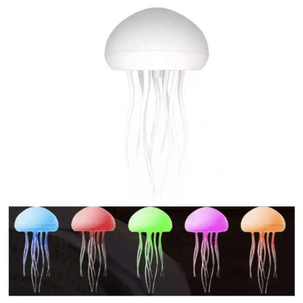 Светильник-ночник "Медуза" с RGB с подвижными щупальцами LED-подсветка