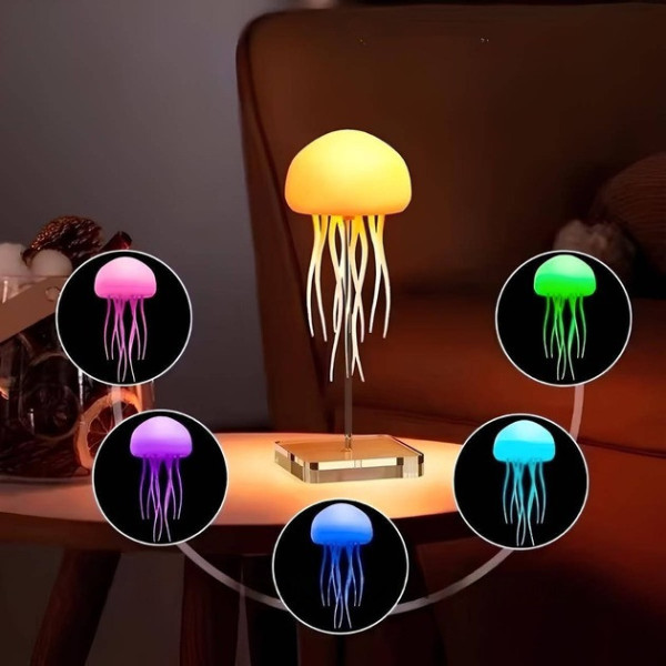 Светильник-ночник "Медуза" с RGB с подвижными щупальцами LED-подсветка