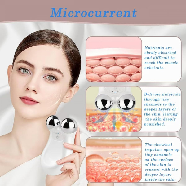Ручной массажер Micro Current Skin TS-5504 с вибрацией и USB зарядкой