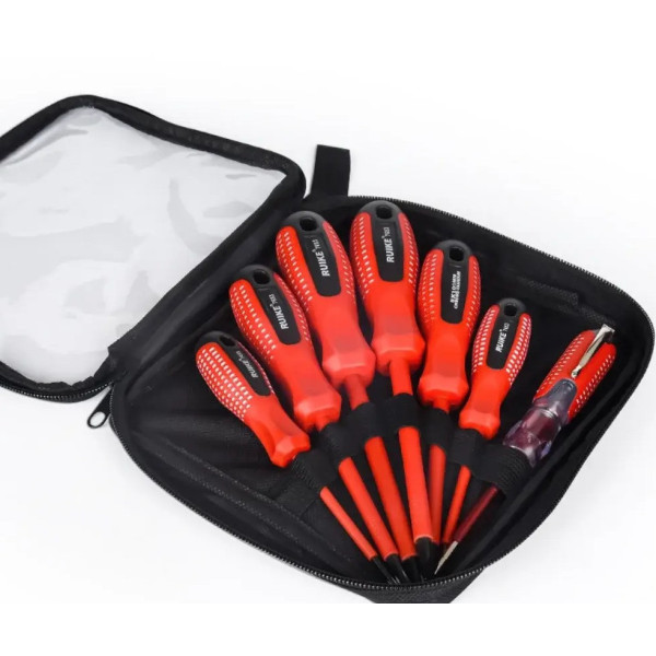 Комплект диэлектрических отверток 7 шт в удобном чехле Screwdriver Set