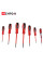 Комплект диэлектрических отверток 7 шт в удобном чехле Screwdriver Set