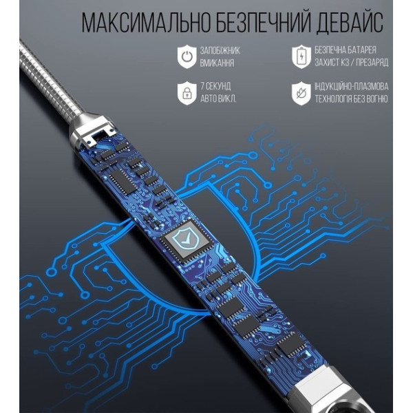 Перезаряжаемая зажигалка с защитой от ветра и гибкой трубкой розовая