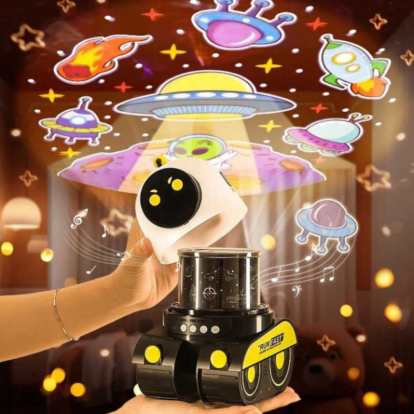 Вращающийся ночник Droid WH-E03 с эффектом проекции и Bluetooth