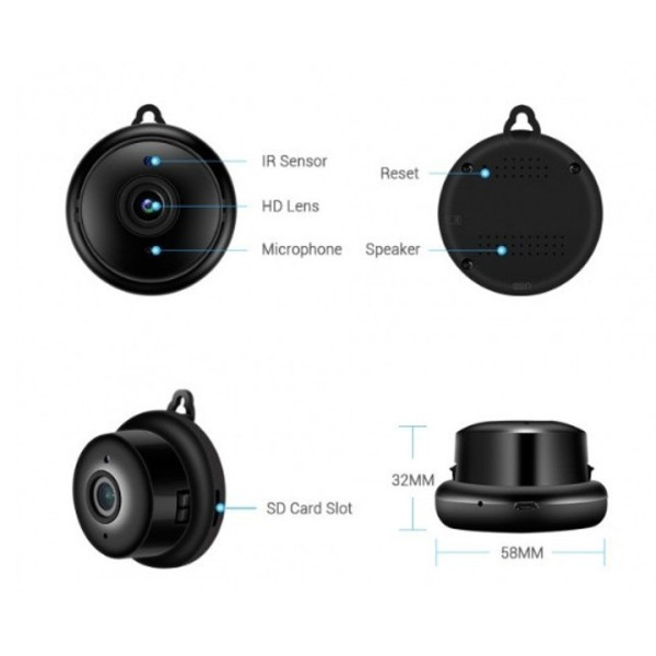 Умная камера V380 Wi-Fi 1080p OMG Eye с функцией радионяни