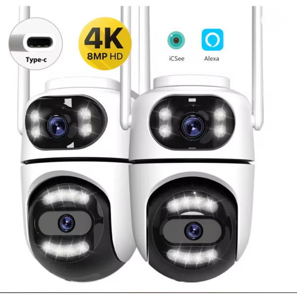 PTZ камера Q2 Dual Lens уличная с 360° обзором, ночной съемкой и Wi-Fi подключением