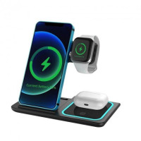 Зарядная станция 3 в 1 AND XL-1495 беспроводная для Watch и смартфона с безопасной зарядкой