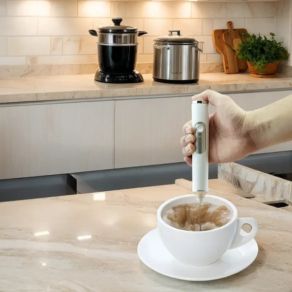 Ручной портативный миксер-капучинатор EGG BEATER с USB, беспроводной вспениватель для кофе и коктейлей