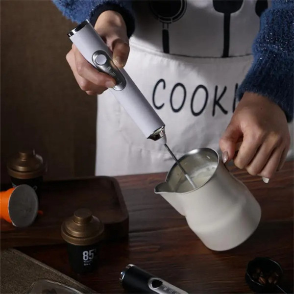 Ручной портативный миксер-капучинатор EGG BEATER с USB, беспроводной вспениватель для кофе и коктейлей