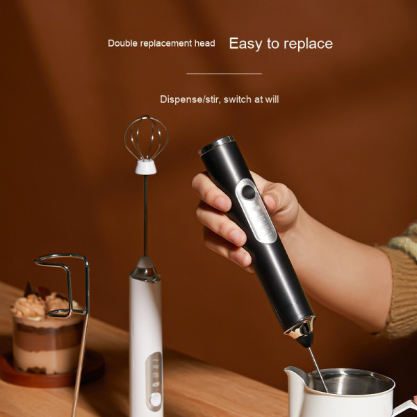 Ручной портативный миксер-капучинатор EGG BEATER с USB, беспроводной вспениватель для кофе и коктейлей