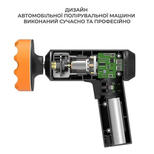 Аккумуляторная полировальная машинка для авто AND LY-987 с 3 дисками USB