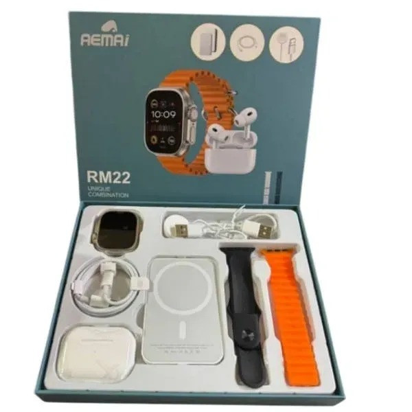 Смарт-набор X8 Watch set 3 в 1 с часами, беспроводными наушниками и пауэрбанком
