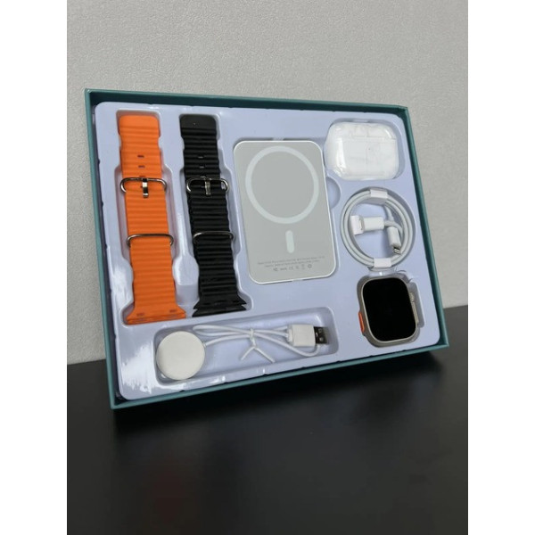 Смарт-набор X8 Watch set 3 в 1 с часами, беспроводными наушниками и пауэрбанком